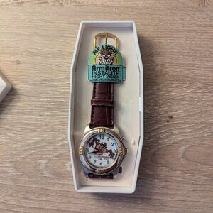 TAZ Tasmanian Devil Armitron Quartz Watch – Warner Bros. 2200/175 T925 38mm – Ra